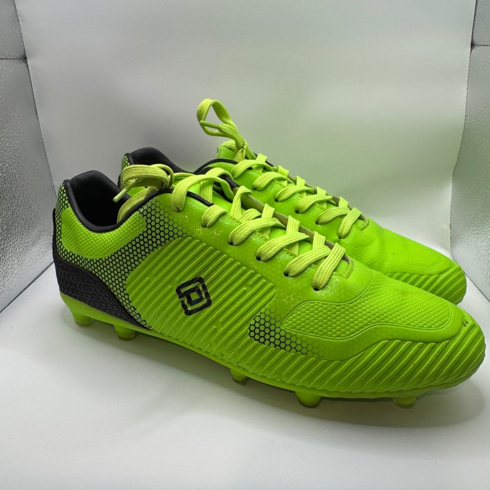 Dream Pairs Superflight-2 Mens Soccer Cleats Neon Green Black Size 11 FG Shoes